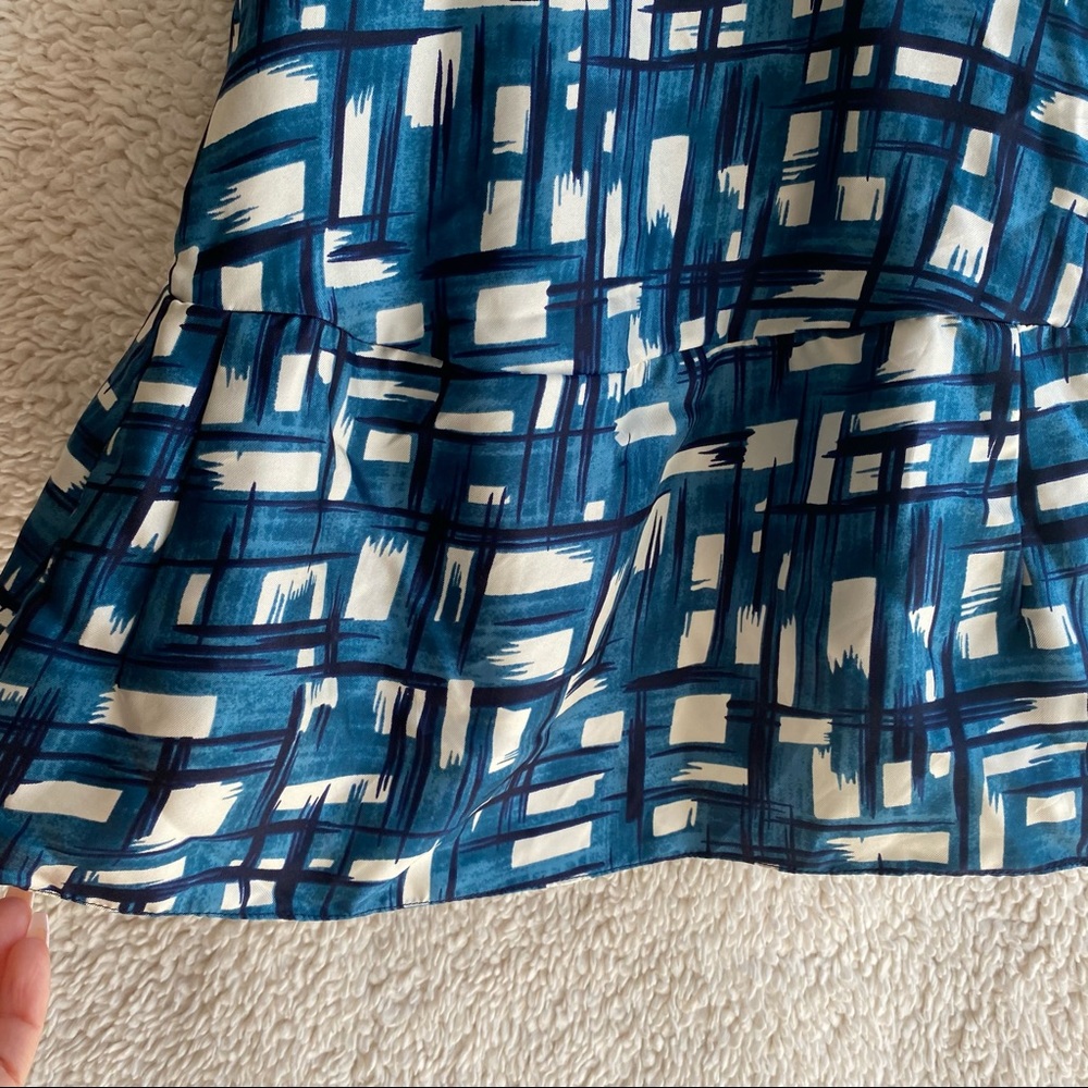 Marni 100% Silk Tank Blue White Size Large - Picture 6 of 7